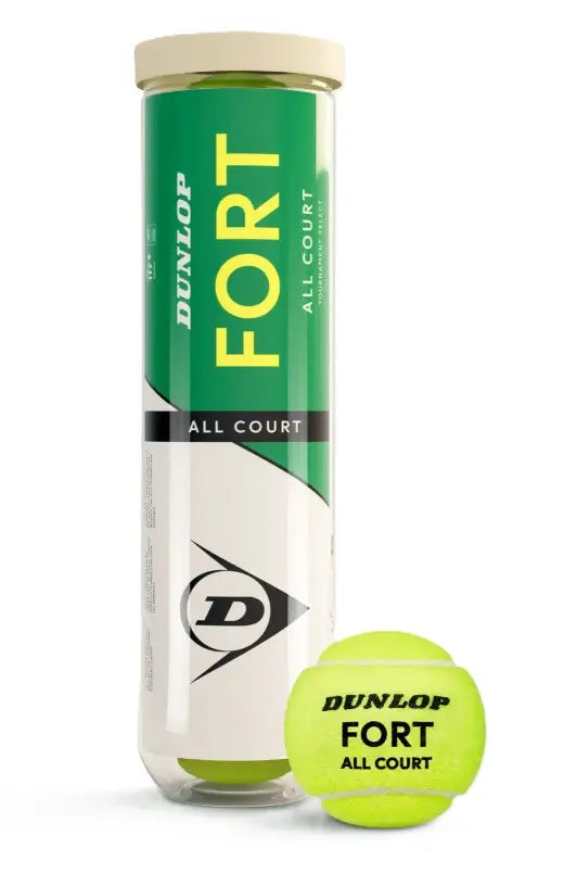 Dunlop FORT ALL COURT Tennis Balls B4 1 Can of 4 balls