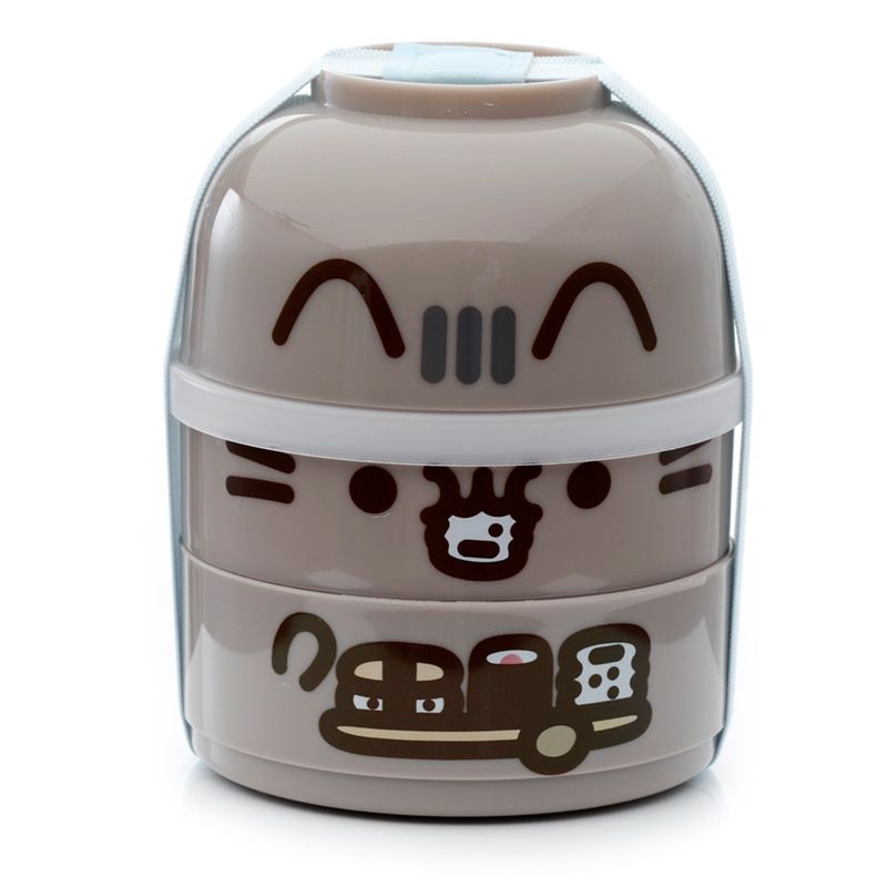 Fiambrera Táper Bento con Compartimentos Gato Pusheen