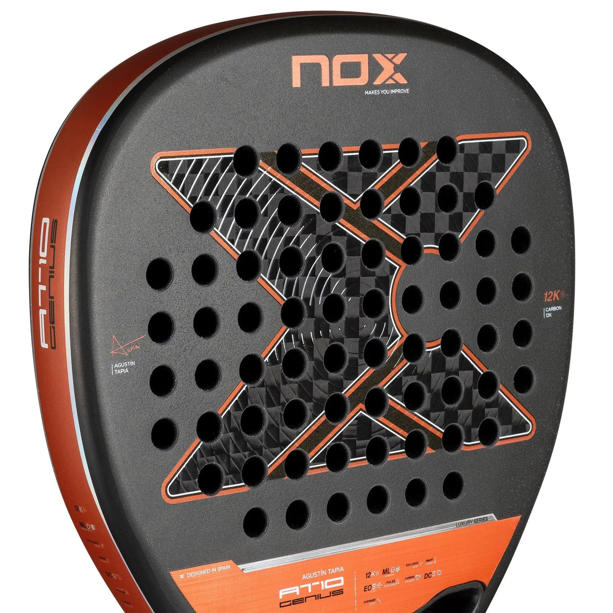 Nox AT10 Luxury Genius Attack 12K Agustin Tapia 2025 Padel Racket