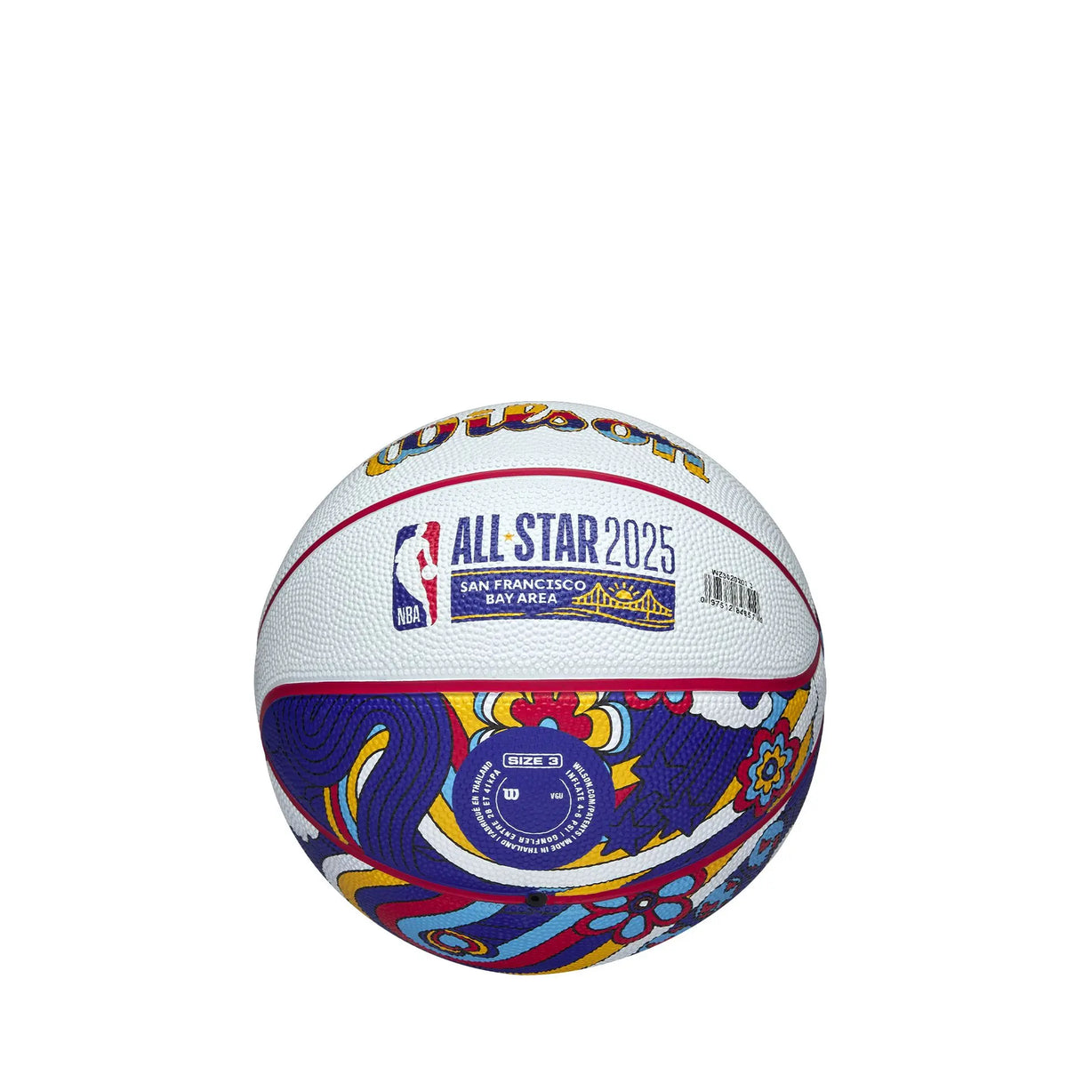 Bola de Basquetebol Wilson 2025 NBA All Star Mini Tamanho 3