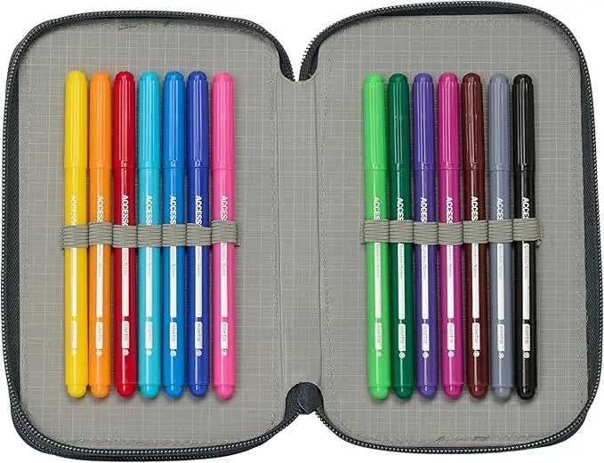 Estuche Plumier Triple 37 Piezas Real Madrid Equipación 25/26