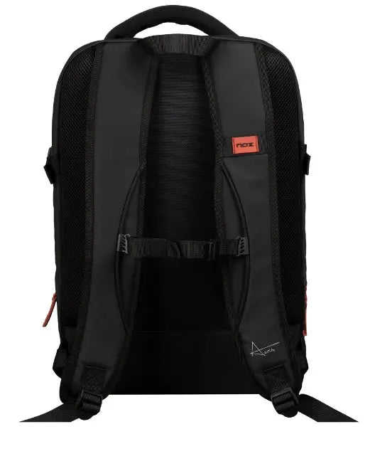 Mochila Nox Luxury Open Series Negro Rojo