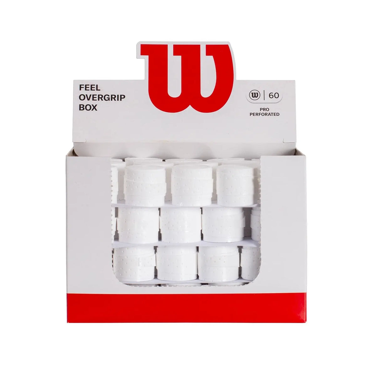 Overgrips Wilson Pro Caja 60u Blanco Perforados