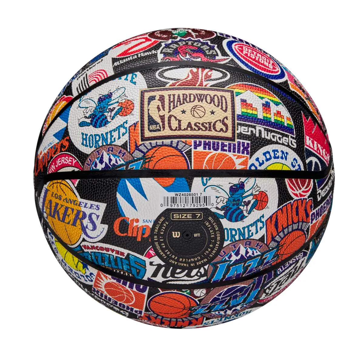 Balón Baloncesto Wilson NBA All Team Retro Talla 7
