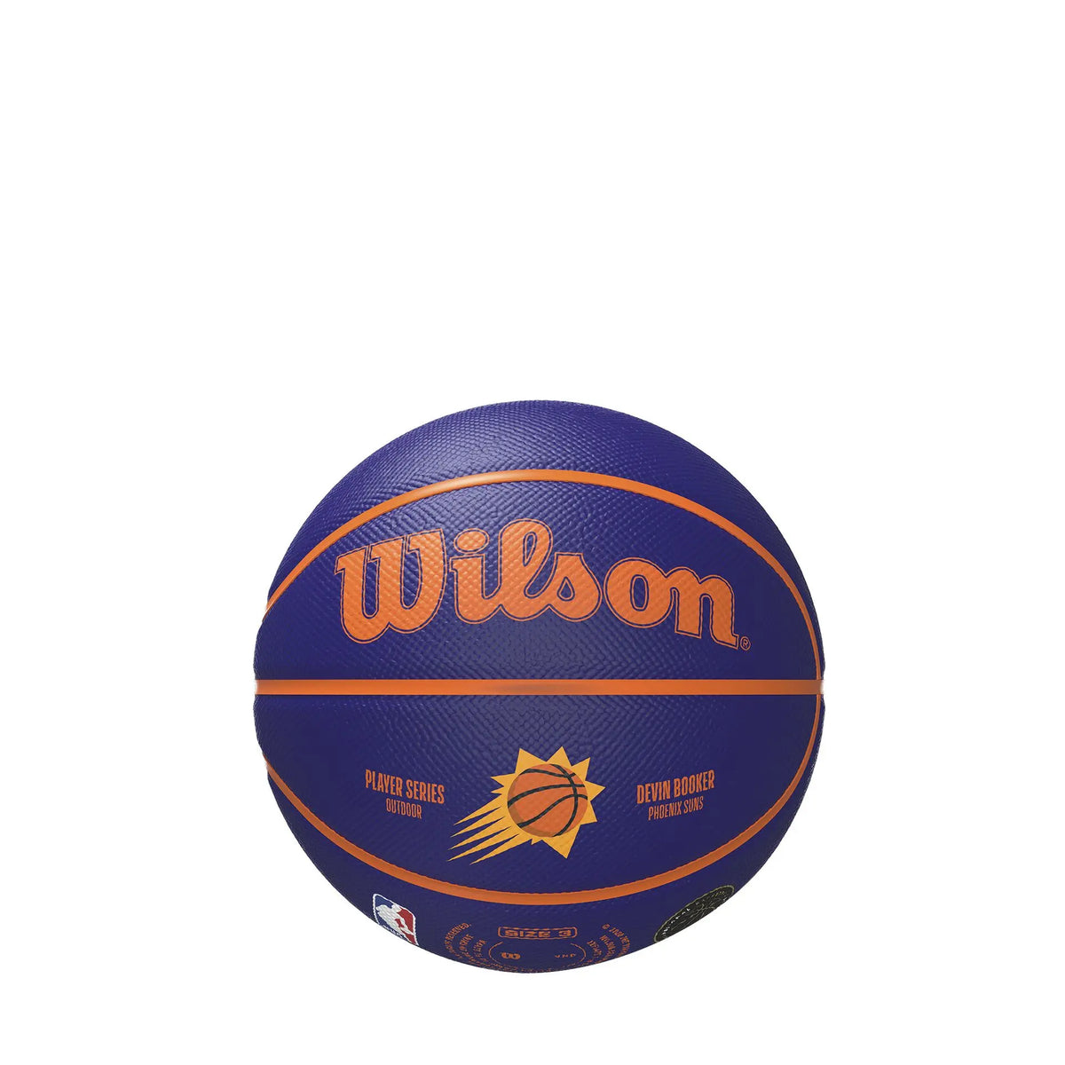 Bola de Basquetebol Wilson NBA Player Icon Mini Devin Booker Tamanho 3