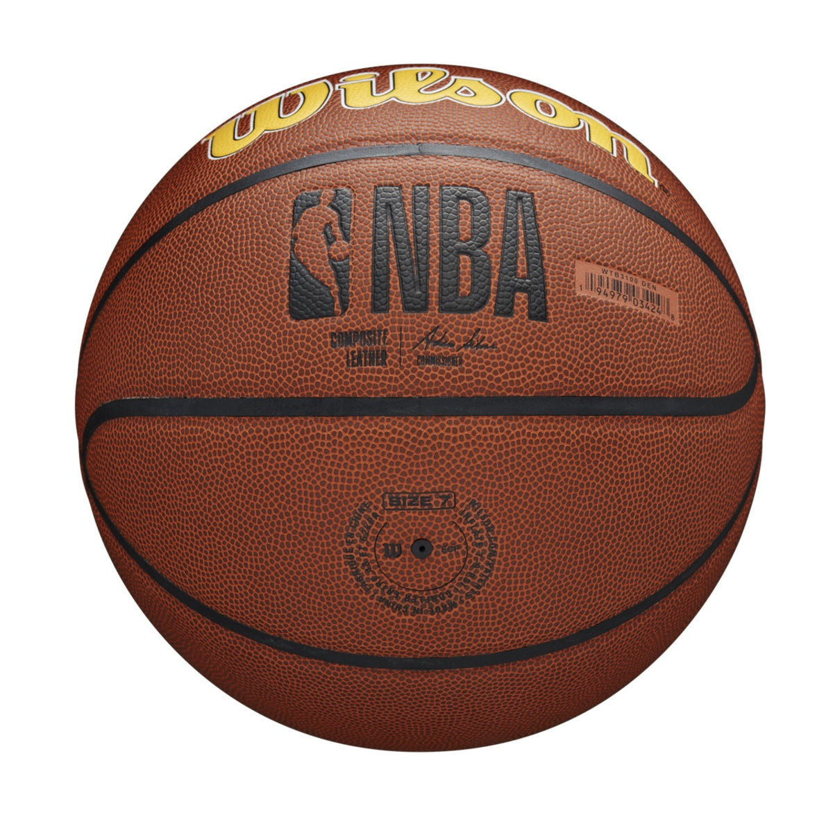 Bola de Basquetebol Wilson NBA Team Alliance Denver Nuggets Tamanho 7