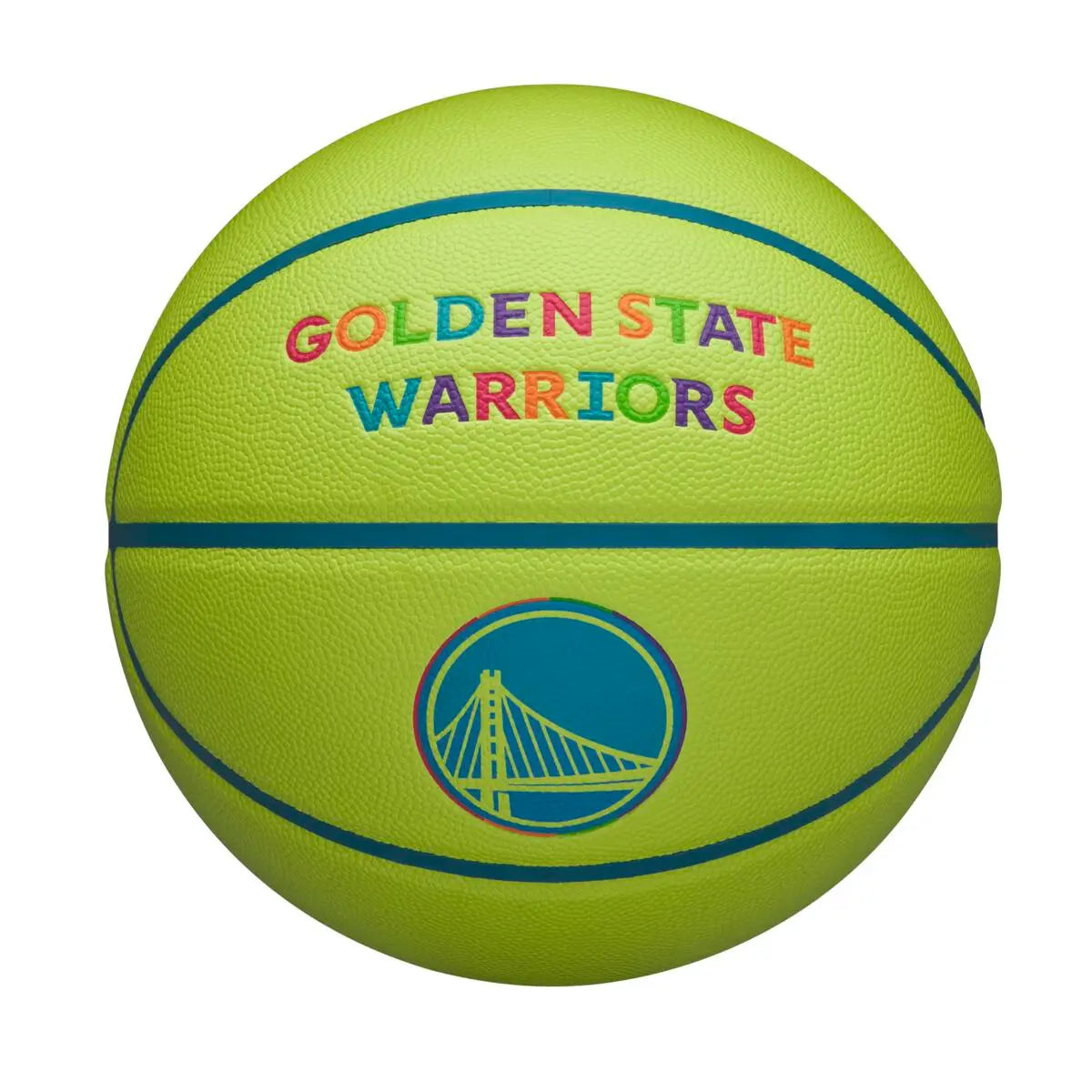 Wilson NBA Team Golden State Warriors Basketball Ball Size 7 Neon Green