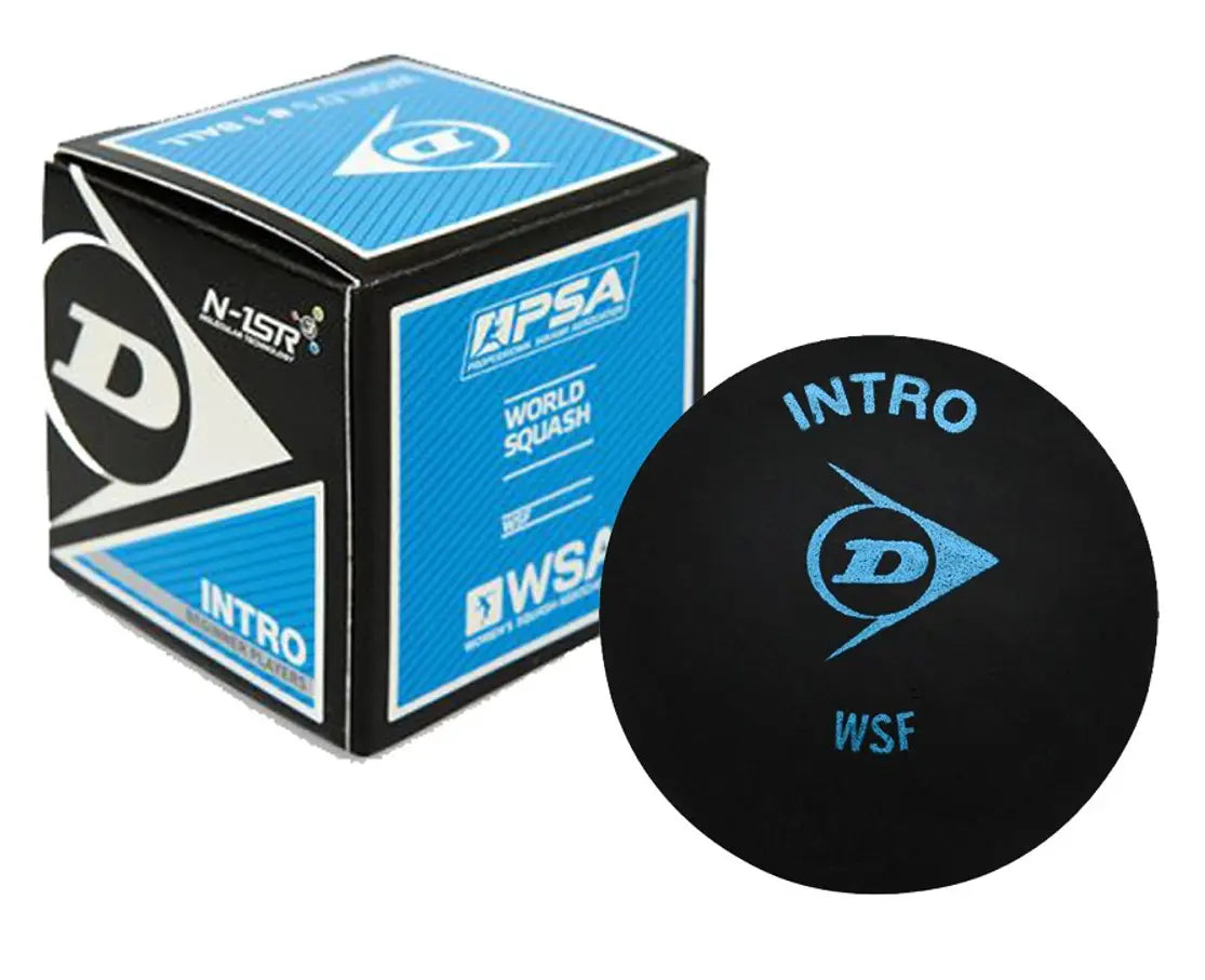 Bolas de Squash Dunlop INTRO Ponto Azul 1 bola