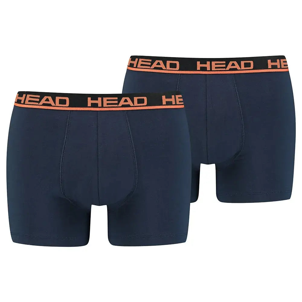 Boxer Head Basic 2u Marino Naranja