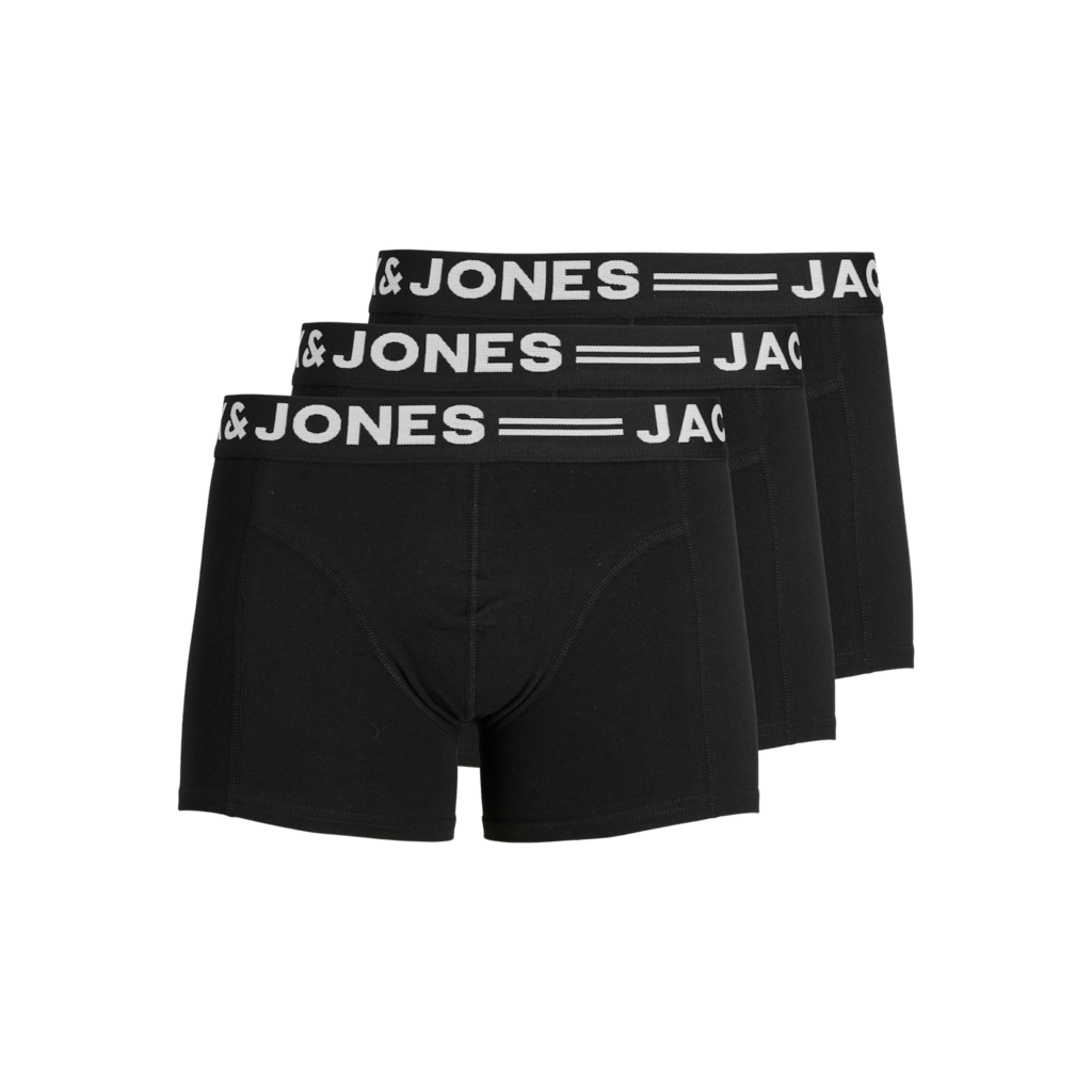 Bóxers Jack & Jones Sense Pack 3u Negro
