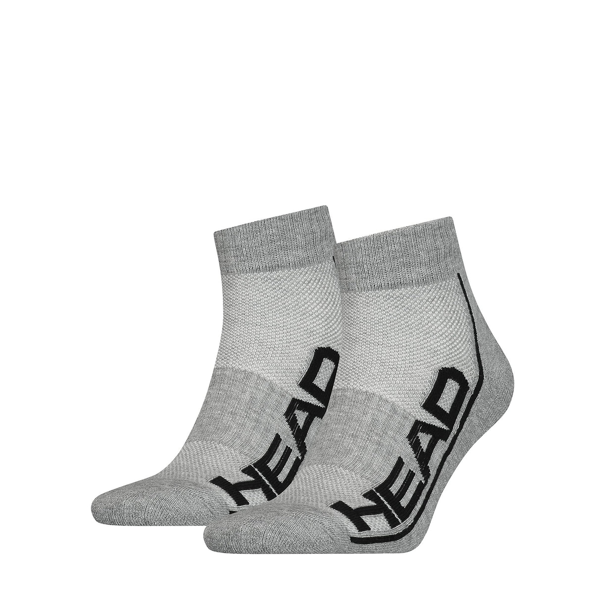 Head Performance Quarter Socks 2 Pairs Grey Size 35/38