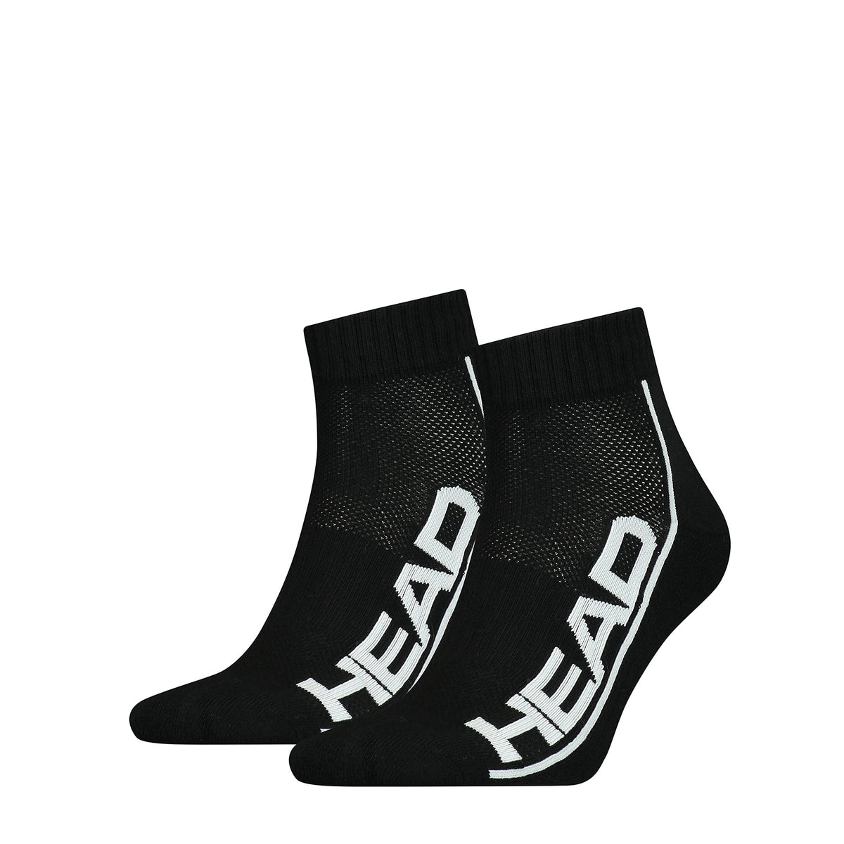 Meias Head Performance Quarter 2 Pares Preto Tamanho 35/38