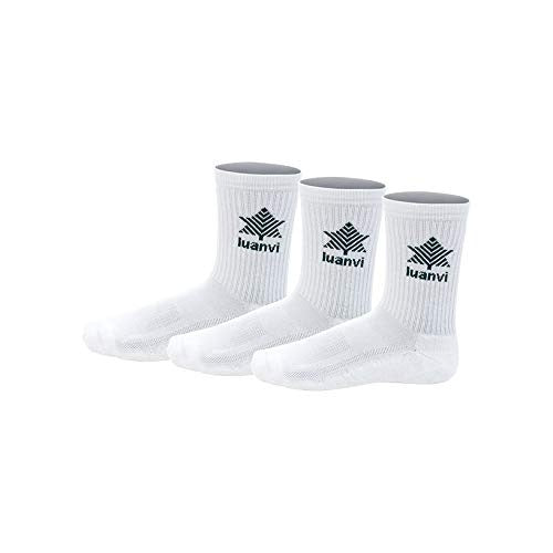 Meias Luanvi Cano Médio Pack 3 Pares Branco