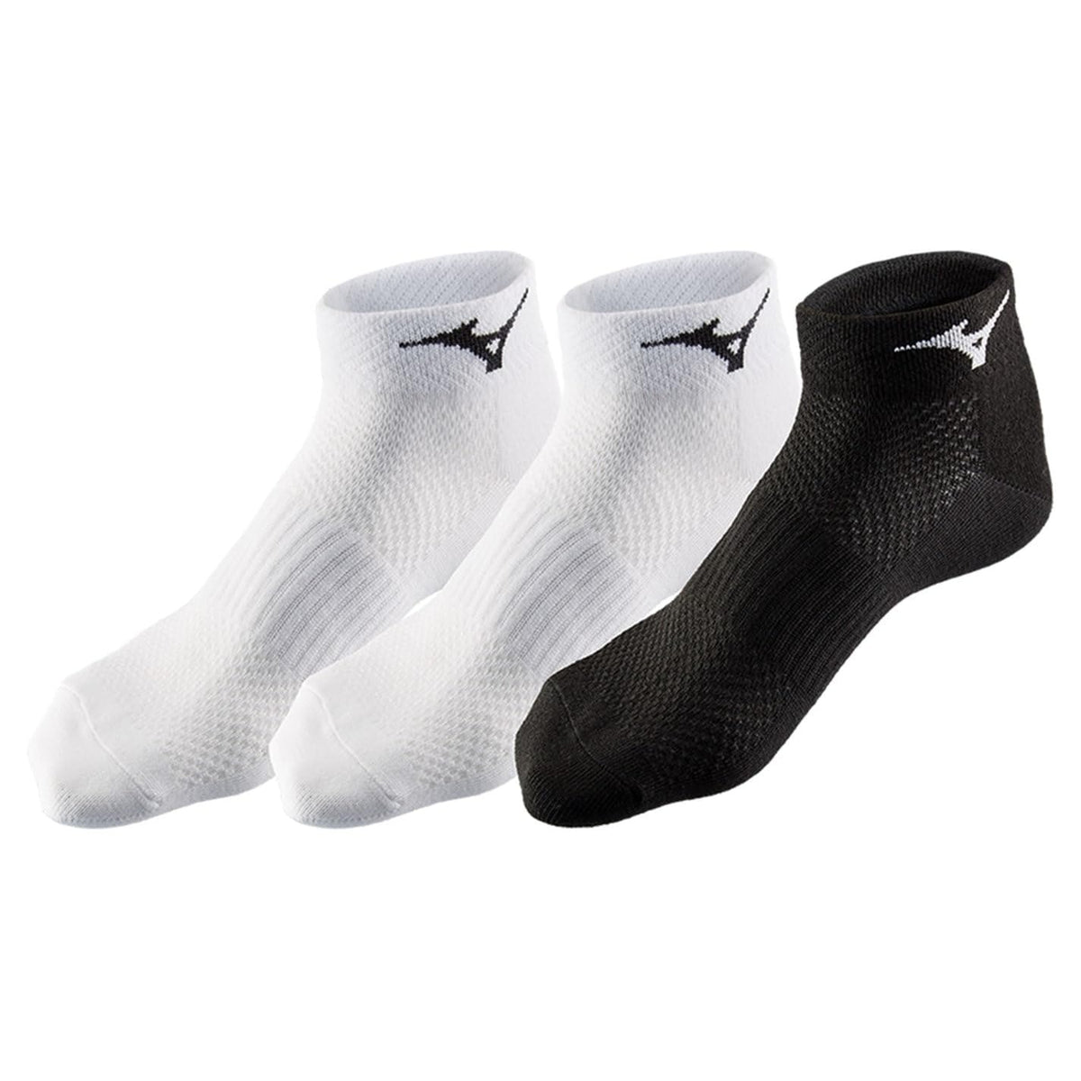 Mizuno Training Mid Socks 3 Pairs White/White/Black