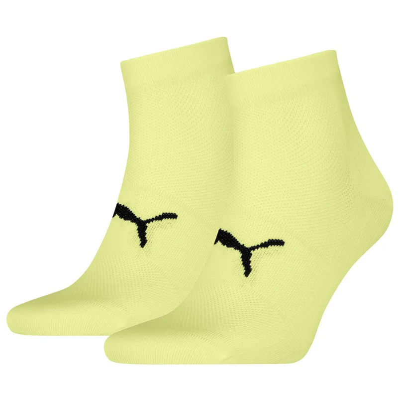 Calcetines Puma Core Light Quarter Pack 2 Pares Amarillo Talla 35/38