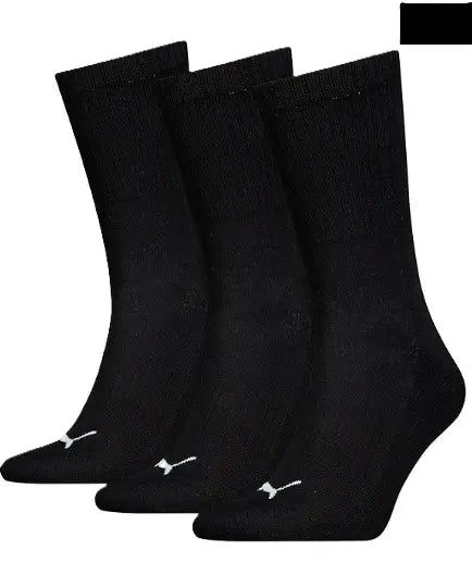 Calcetines Puma Cushioned Next Crew 3 pares Negro