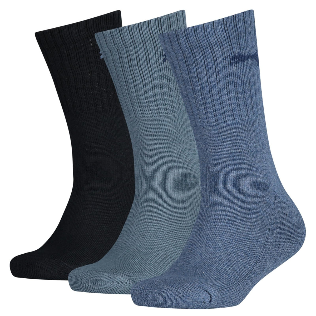 Calcetines Puma Kids Regular Crew Pack 3 Pares Azul