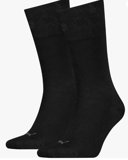 Meias Puma Regular Classic Piquee 2 pares Preto
