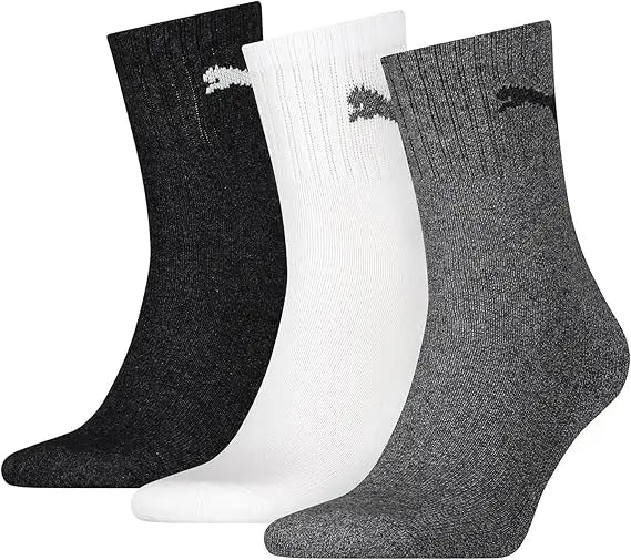 Calcetines Puma Short Crew Pack 3 pares Blanco/Negro/Gris