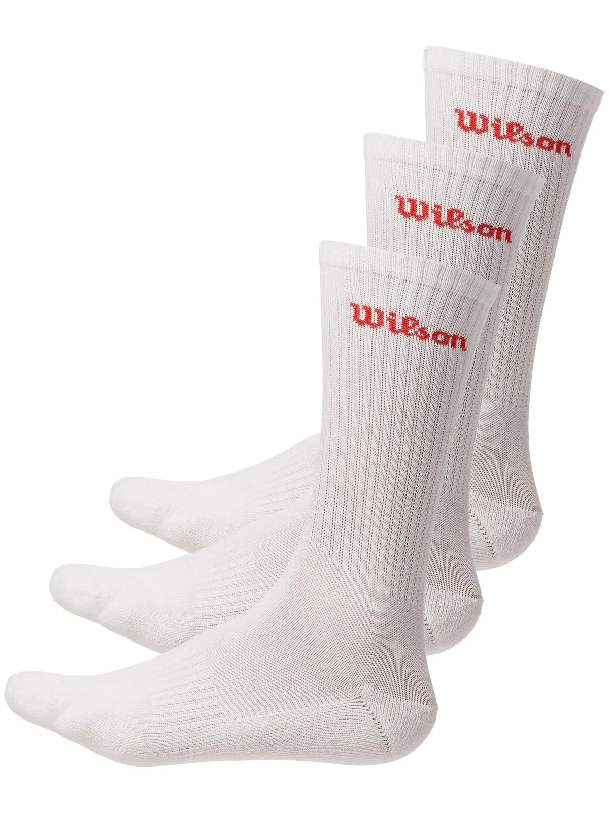 Meias Wilson U Crew Logo 3 Pares Branco
