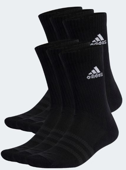 Meias Acolchoadas adidas Classic Unissexo 6 Pares Preto