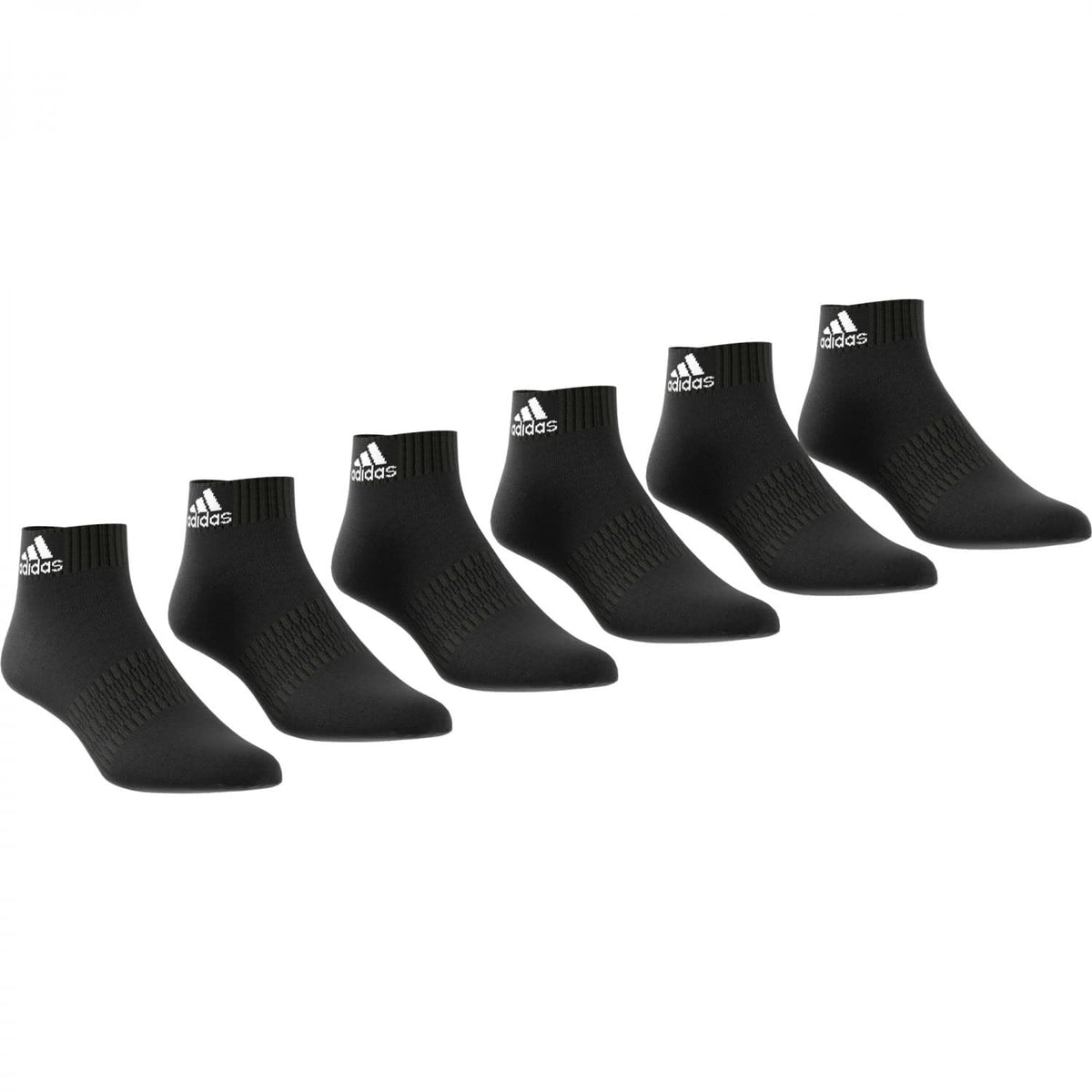 Meias adidas Cushioned Tobillo Unissexo 6 Par Preto