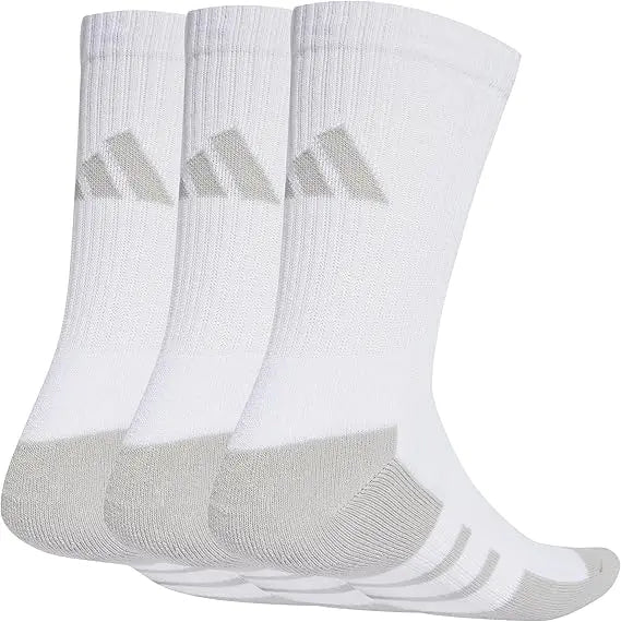 Meias adidas Essentials Climacool Crew 3 Pares Branco