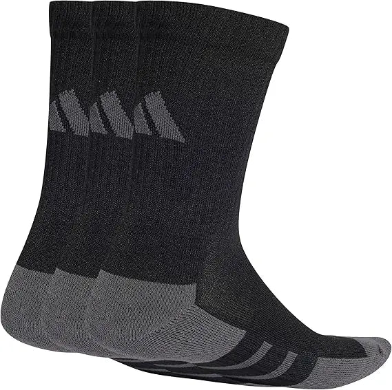 Meias adidas Essentials Climacool Crew 3 Pares Preto