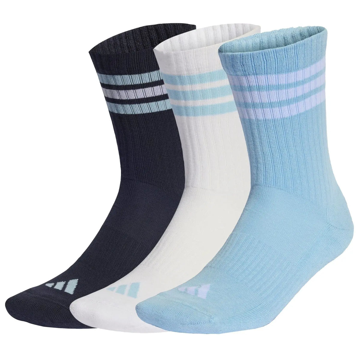 adidas Sportswear Crew Socks 3 Pairs Black/White/Blue