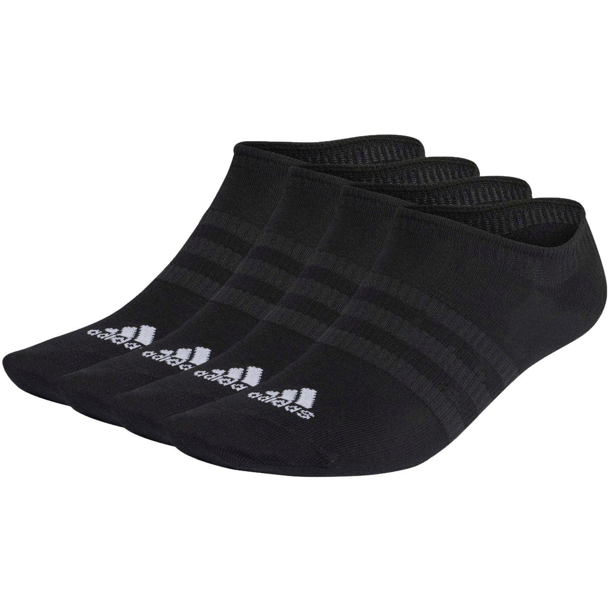 Meias adidas Sportswear Invisíveis 3u Preto