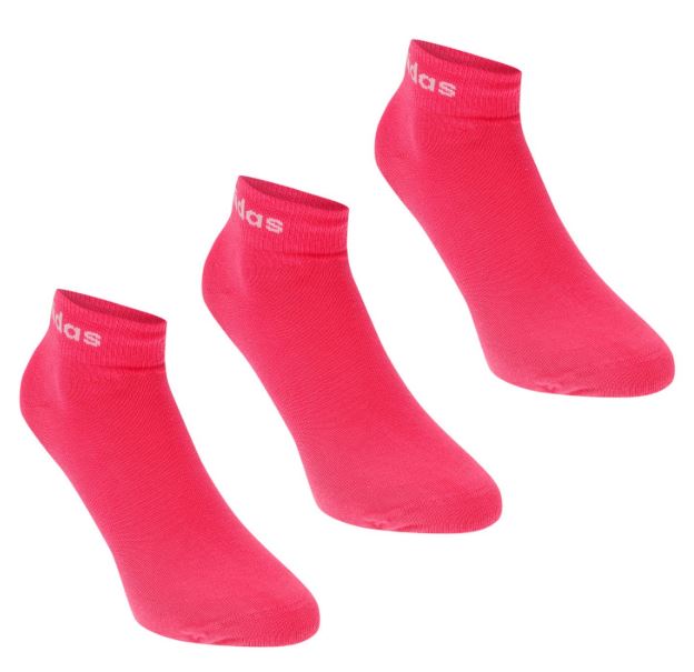 Meias de tornozelo adidas Mulher Pack de 3 Rosa Tamanho 35/38