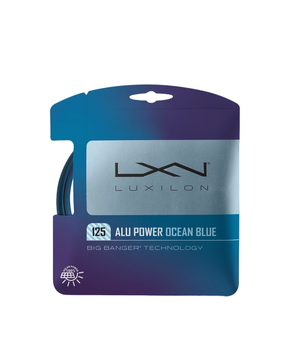 Luxilon Ocean Blue 1.25mm Tennis String Set 12m Blue