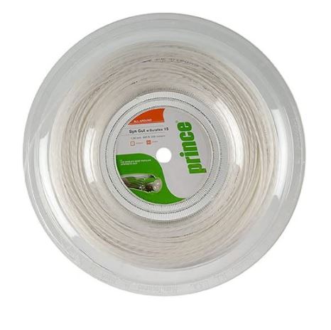 Prince Synthetic Gut Duraflex Tennis String 200m White