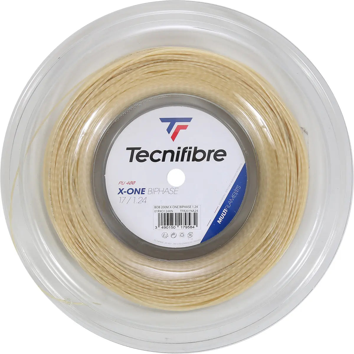 Cordaje Tenis Tecnifibre X-ONE BIPHASE 200m Natural