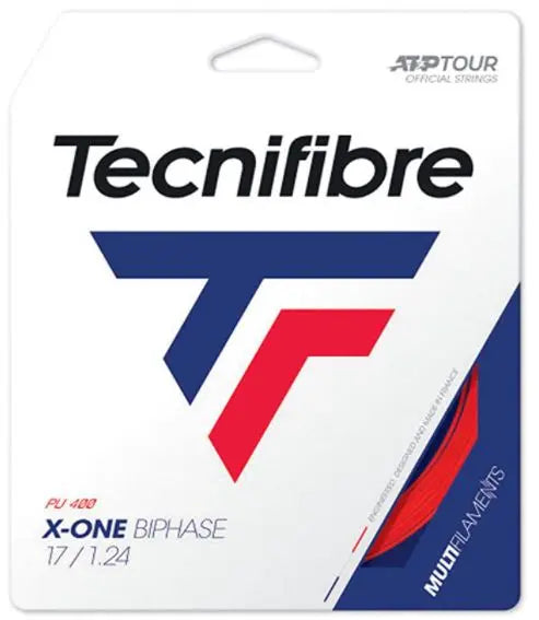 Corda Ténis Tecnifibre X-ONE BIPHASE Set 12m Vermelho