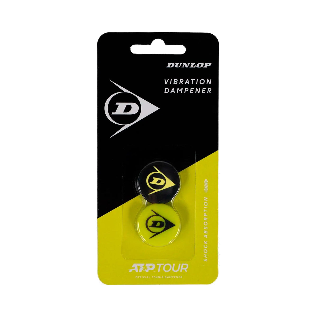 Dampener Tenis Dunlop ATP Blíster 2 unidades Negro Amarillo