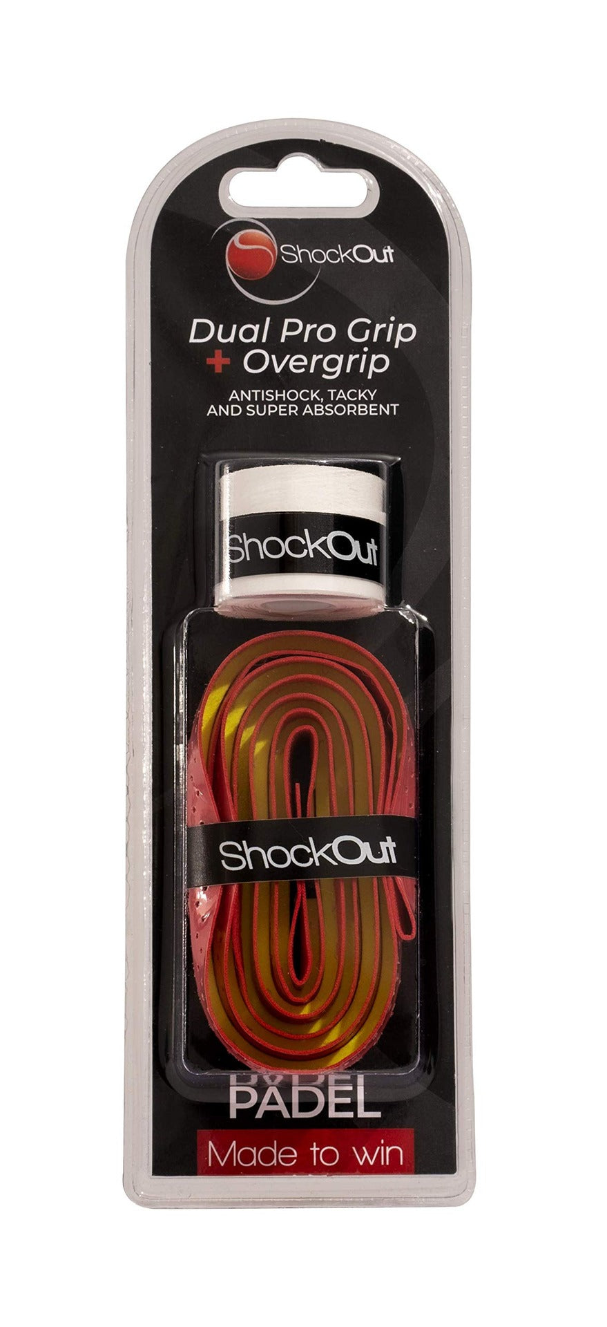 Dual Pro Grip + Overgrip SHOCKOUT Fuchsia