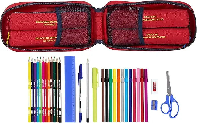 Pencil Case Backpack with 4 Filled Cases Spanish National Football Team