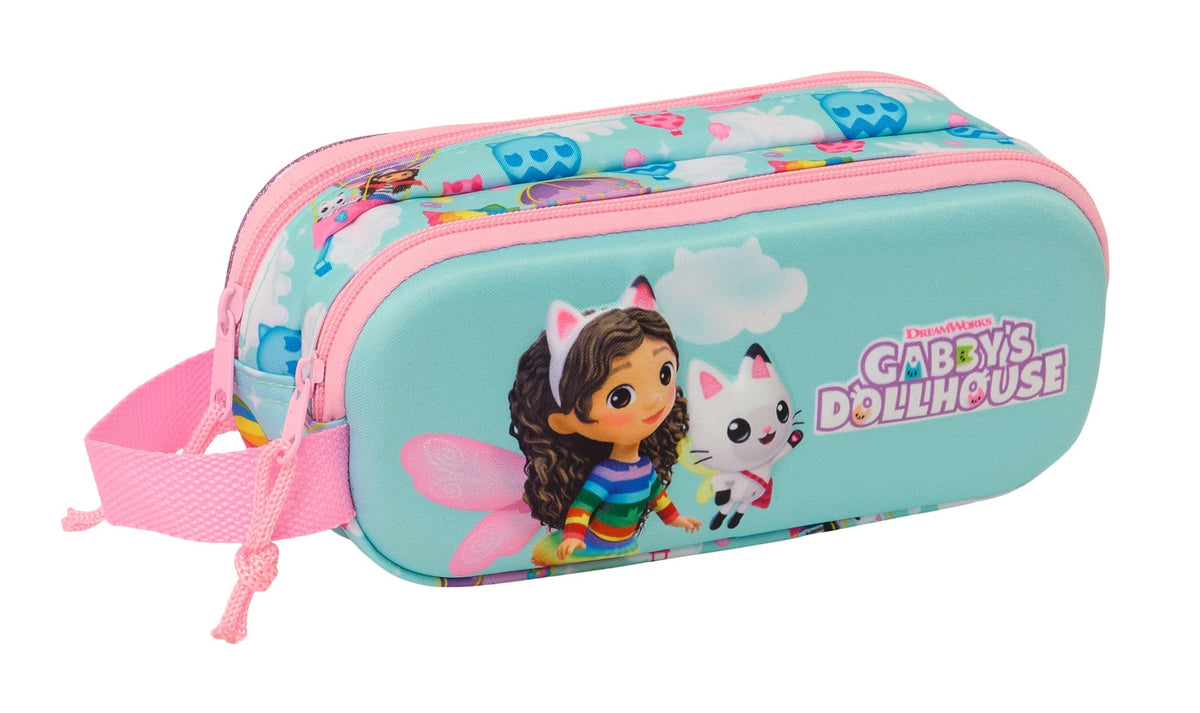 Estojo Duplo 3D Gabby's Dollhouse Safta