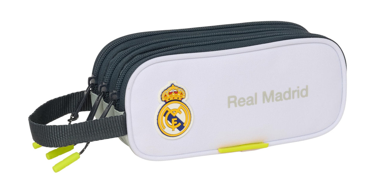 Estuche Portatodo Triple Real Madrid Equipación 25/26