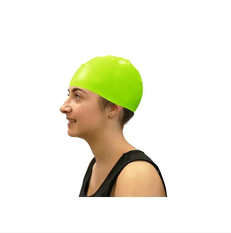 Softee Adult Silicone Swim Cap Fluor Yellow