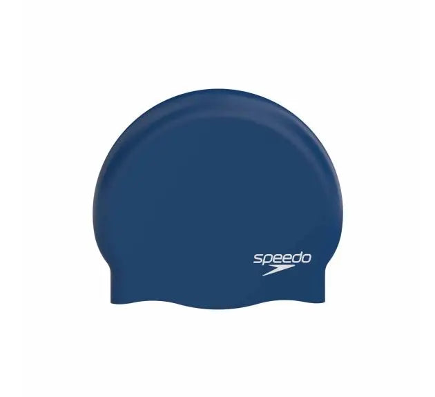 Touca de Natação Speedo Plain Moulded Silicone Azul-Marinho