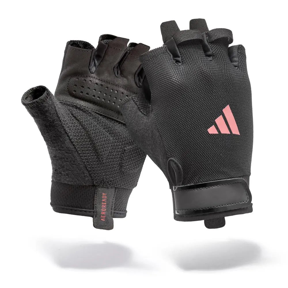 Guantes Entrenamiento adidas Essential Aeroready Negro/Rosa