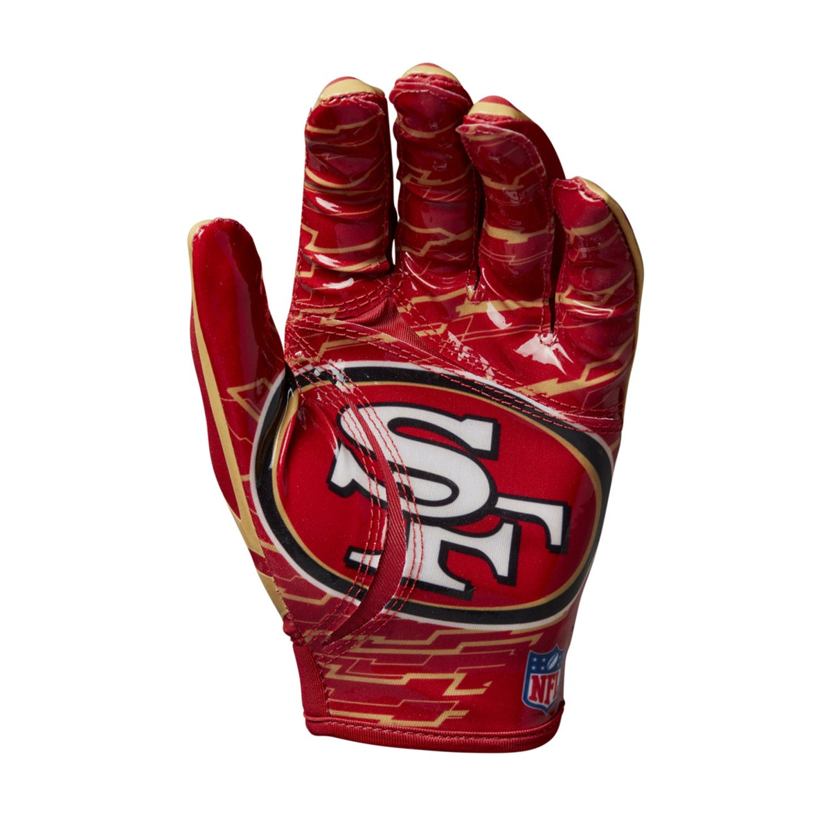 Guantes Fútbol Americano Wilson Adulto NFL Stretch Fit San Francisco 49ers