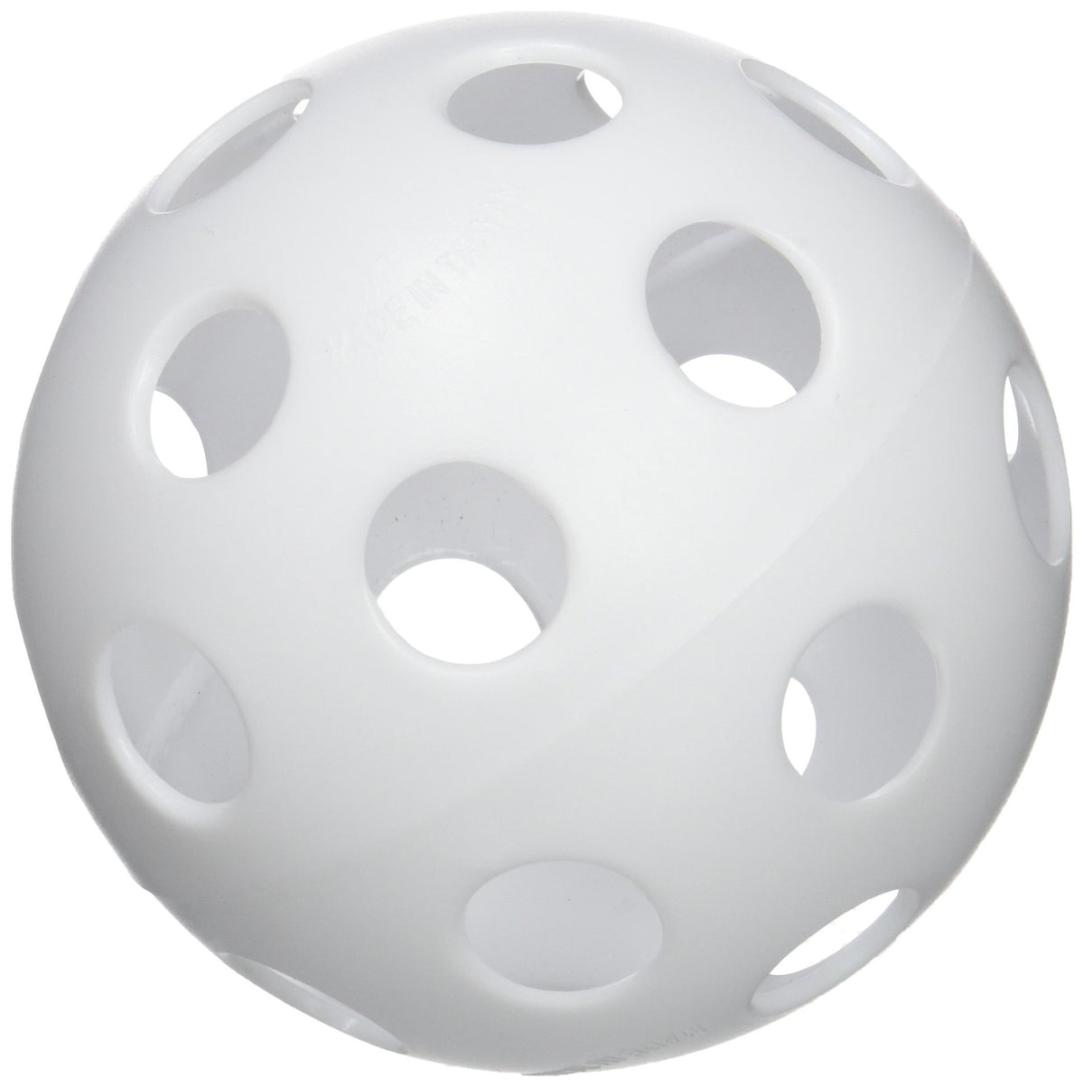 Hóquei de Chão Bola com Furos 10 cm Branco