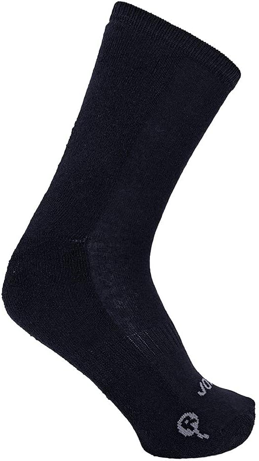 Joluvi Meias de Algodão Passo Alto 3 Pares Preto
