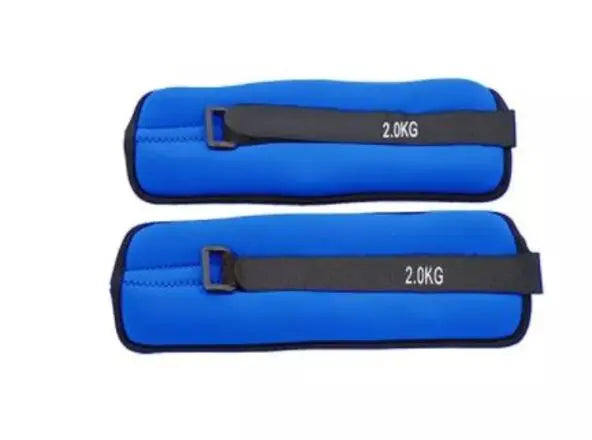 Conjunto 2 Tornozeleiras Punhos Softee Lastradas 2 Kg