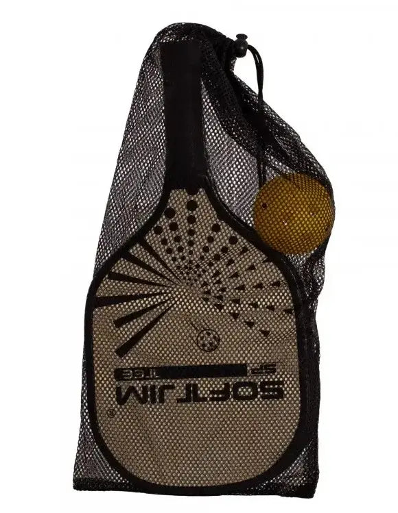 Softjim Wooden Pickleball Paddle Set with Ball