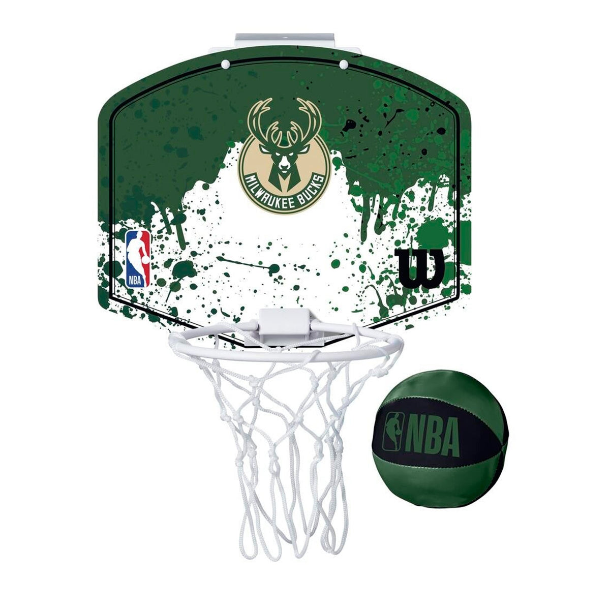 Wilson NBA Team Mini Hoop Milwaukee Bucks Mini Basketball Hoop