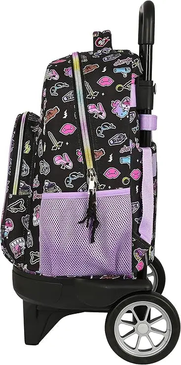 Mochila Grande con Ruedas Compact Evolution Extraíble Monster High